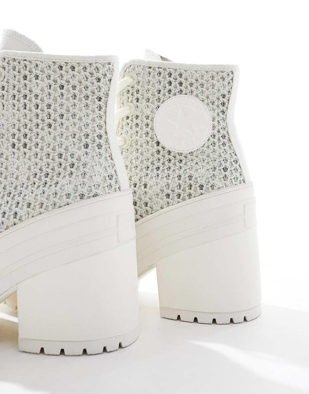 Converse Chuck 70 De Luxe Heeled sneakers in white Product Image