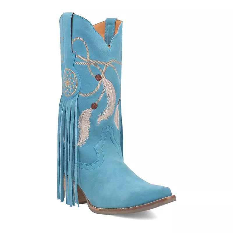 Dingo Day Dream Embroidered Suede Mid Western Boots Product Image