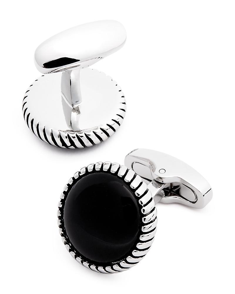 Mens Onyx Rope Cufflinks Product Image