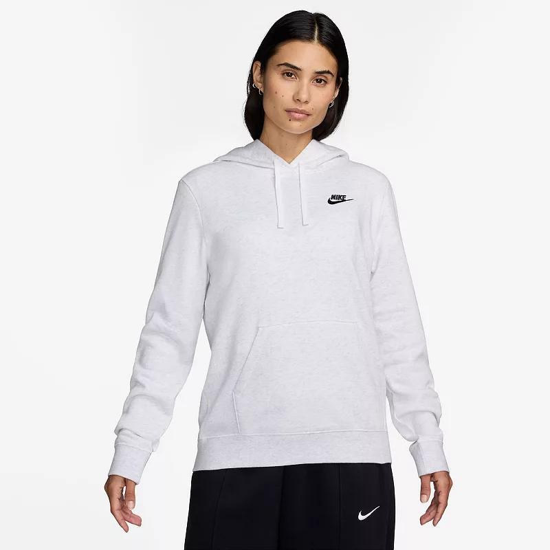 Womens Nike Sportswear Club Fleece Hoodie Birch Grey Product Image