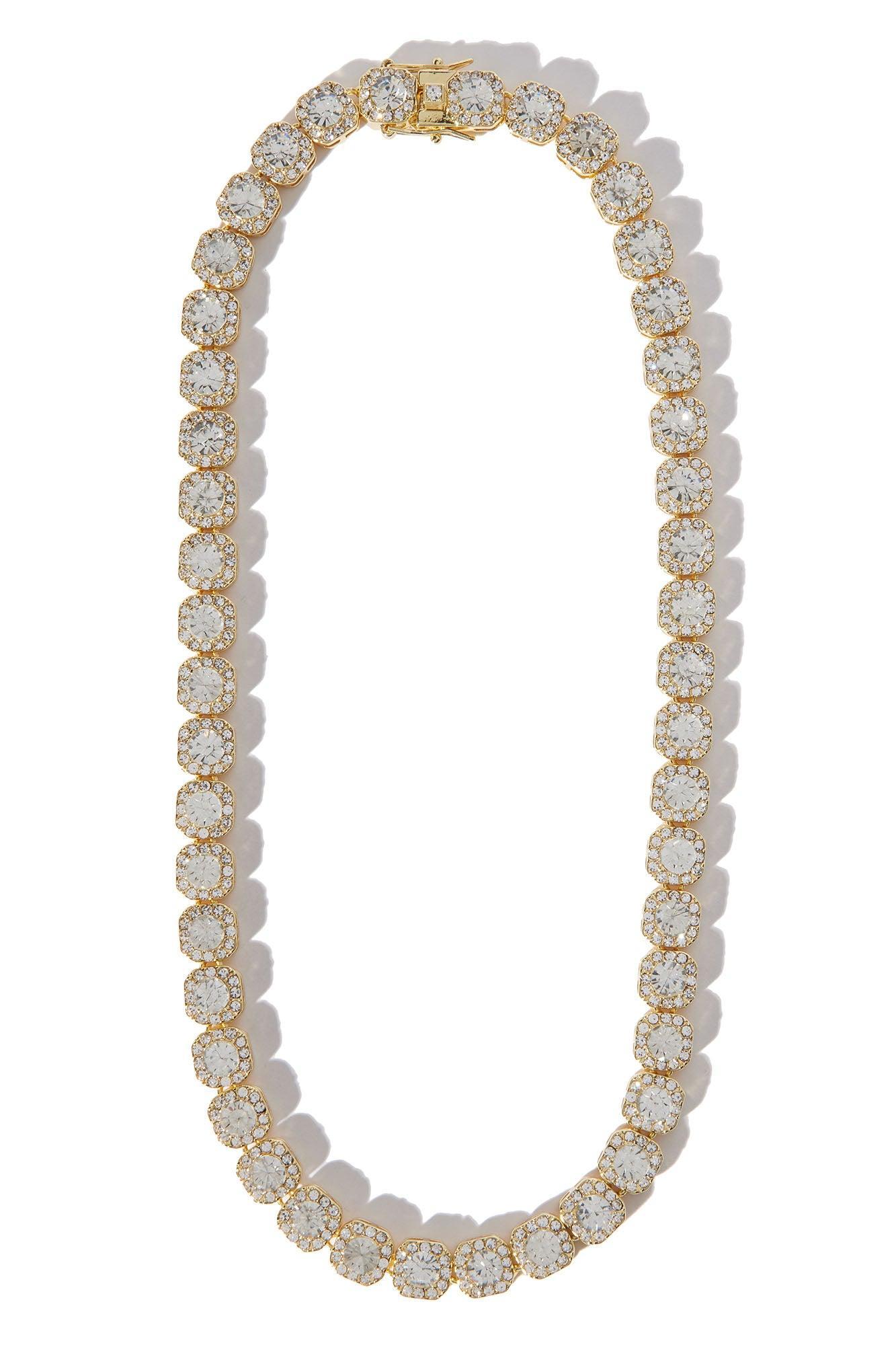 Clear As Ice Chain Necklace - Gold Product Image