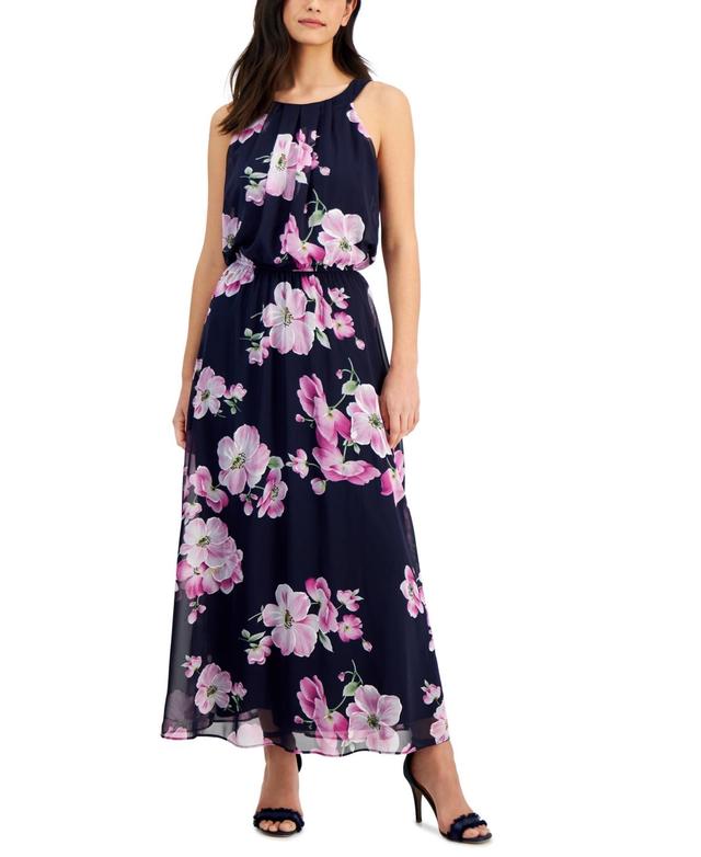 Women's Sleeveless Chiffon A-Line Maxi Dress Product Image