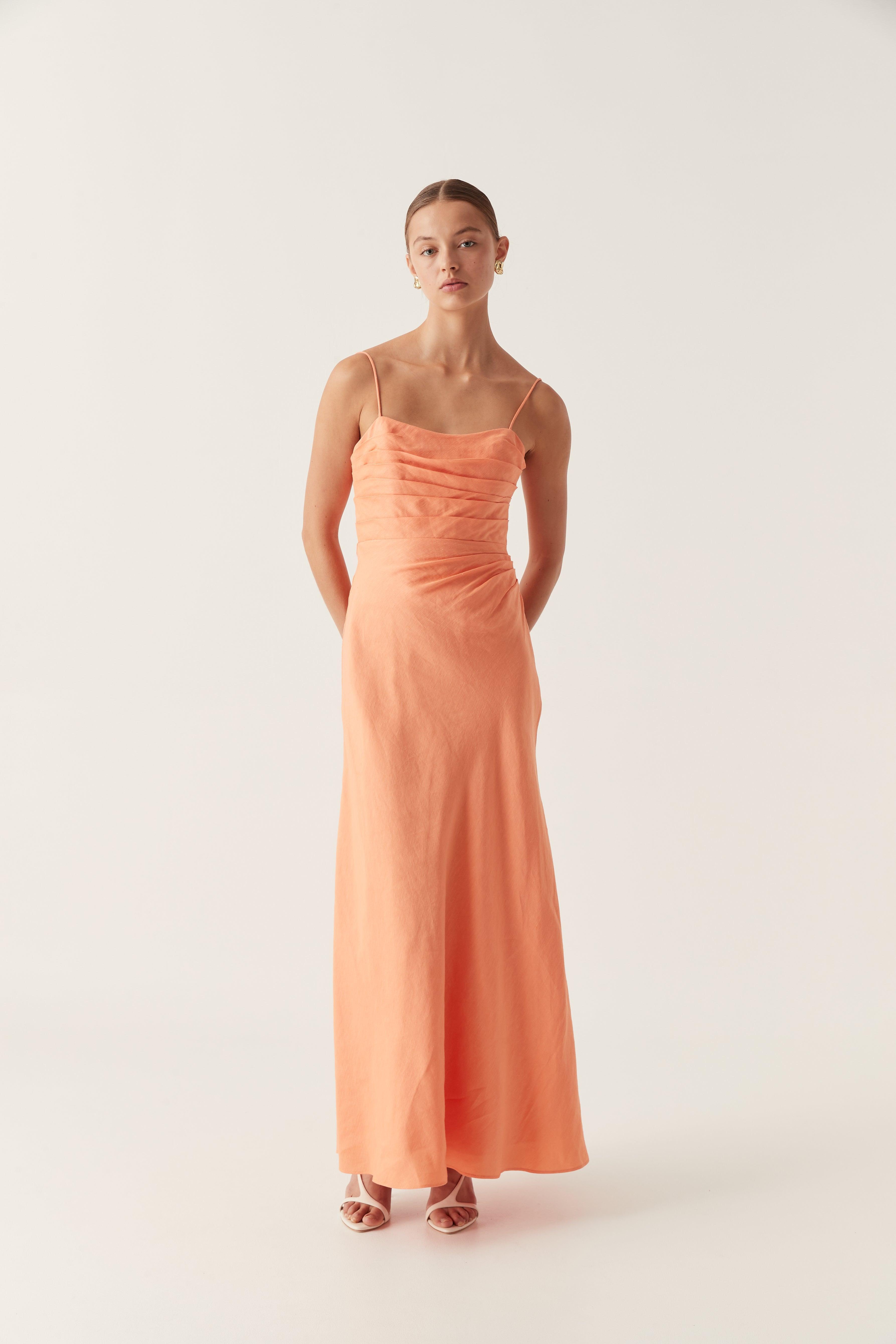 Clarice Draped Maxi Dress Product Image