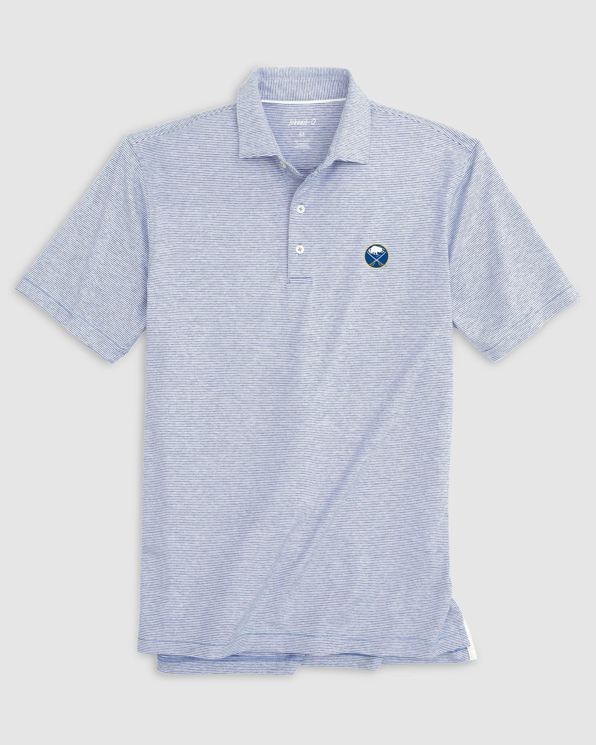 San Jose Sharks Lyndonn Striped Jersey Performance Polo Product Image