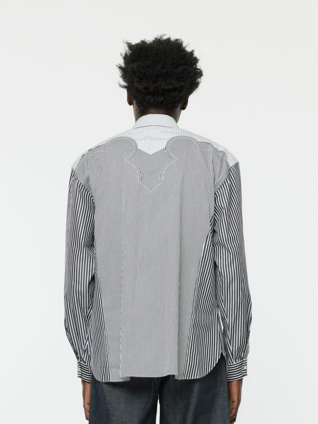 Classic Striped Shirt (Black/White) Product Image