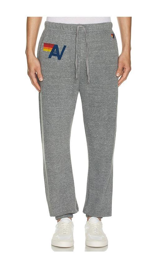 Aviator Nation Logo Mens Sweatpant in Grey. Product Image