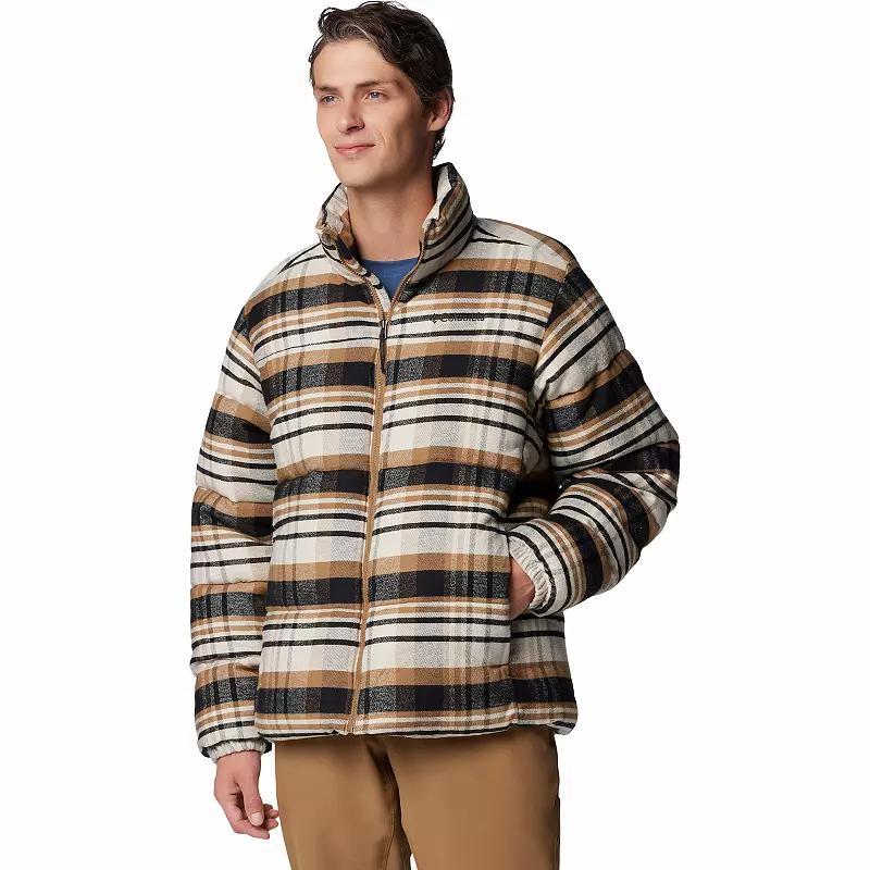 Mens Columbia Plaid Mockneck Puffer Jacket Product Image