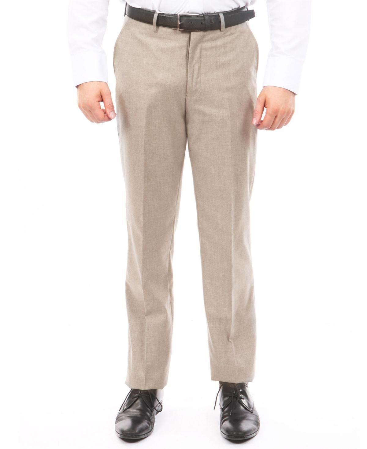 Tazio Mens Slim-Fit Flat Front Stretch Dress Pants Product Image