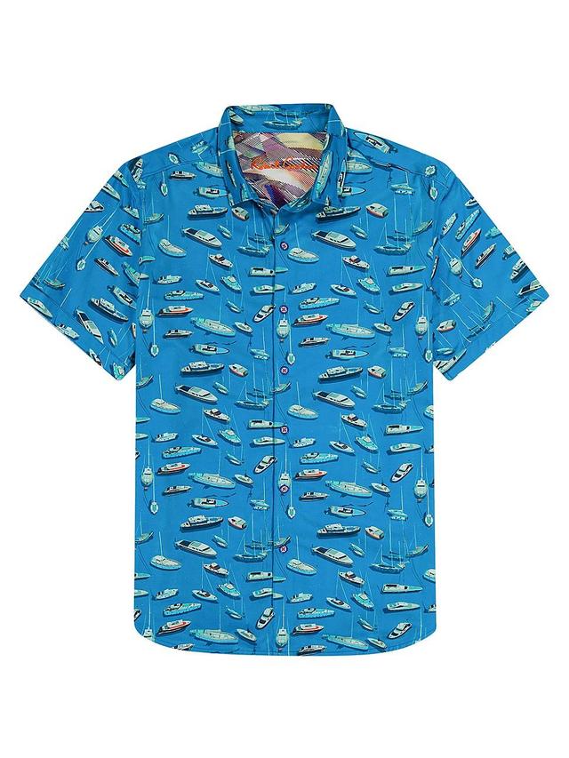 Mens Boat Marina Stretch Cotton-Blend Shirt Product Image