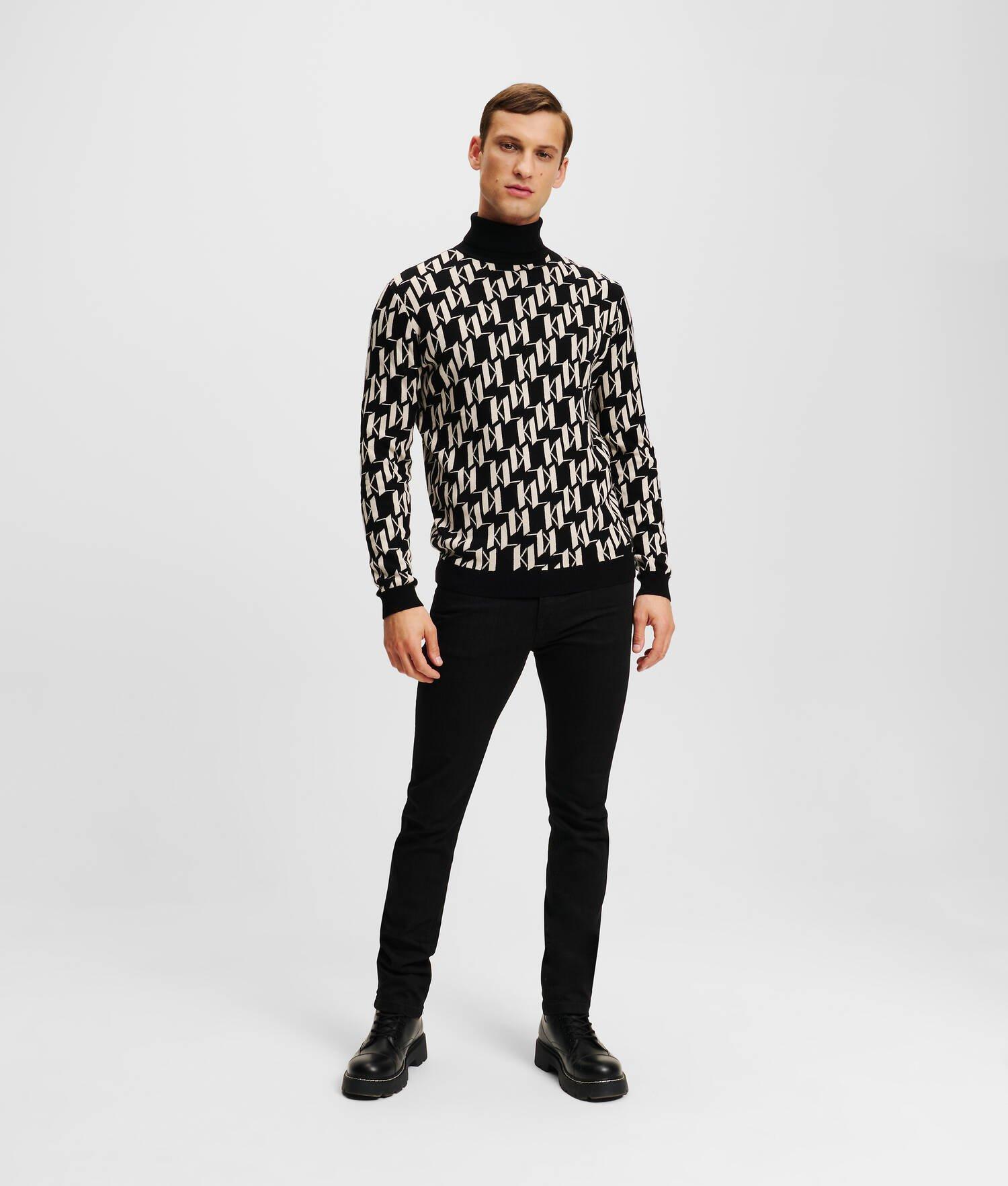 KL MONOGRAM ROLLNECK SWEATER Product Image