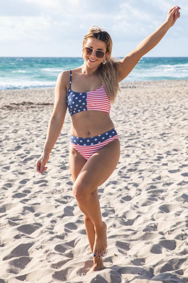 Genuine Style American Flag Bikini Bottoms FINAL SALE Product Image