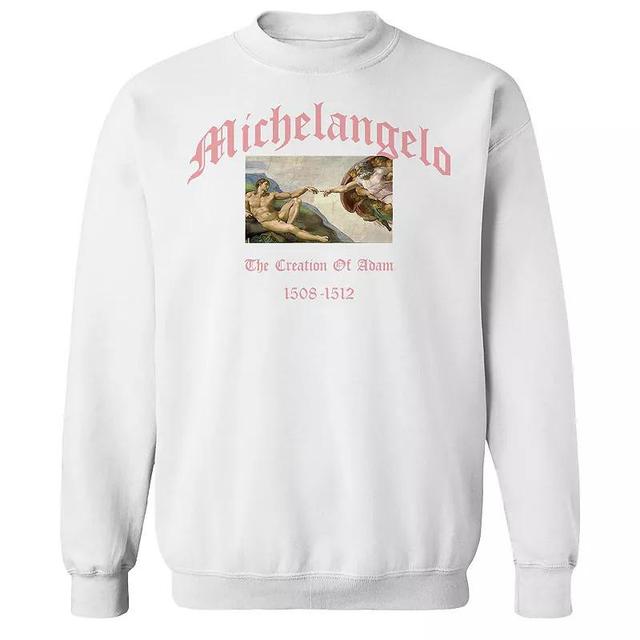 Mens apoh - Michelangelo The Creation Of Adam Graphic Sweatshirt Product Image