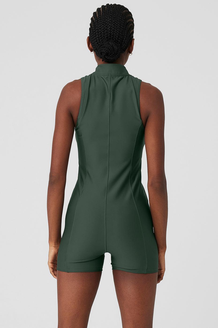 Alo Yoga | Airlift High Tide Onesie Green Product Image