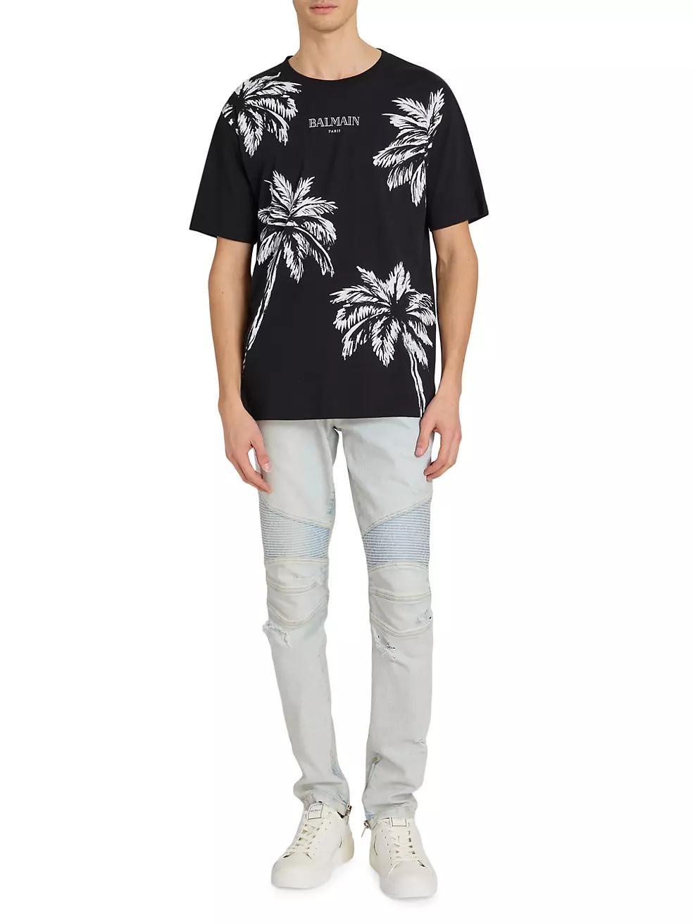 Palm Tree Cotton T-Shirt Product Image