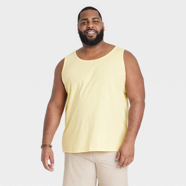 Mens Big & Tall Tank Top - Goodfellow & Co Yellow XXLT Product Image