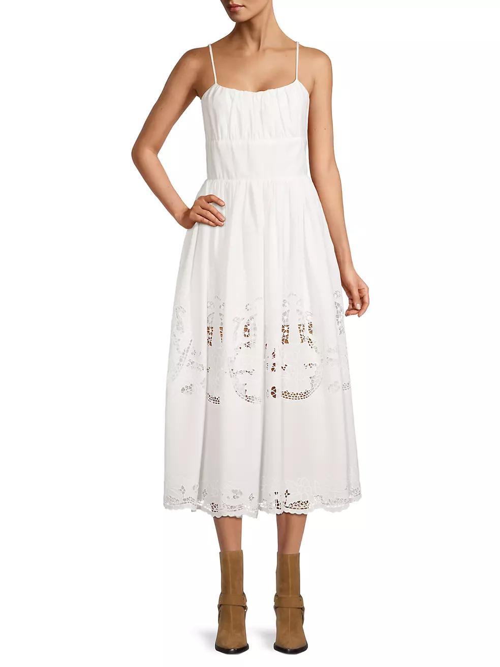 Lucia Sleeveless Eyelet Maxi Dress Product Image