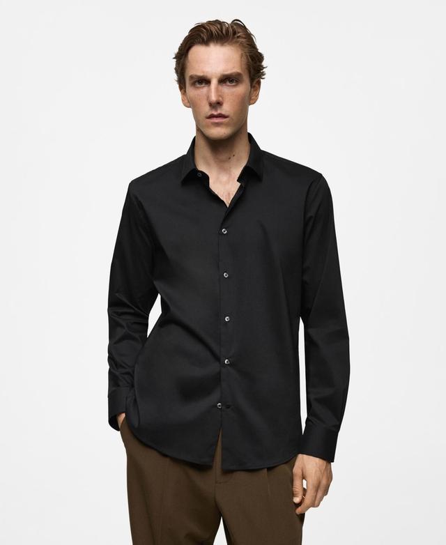 Mango Mens Stretch Cotton Shirt Product Image