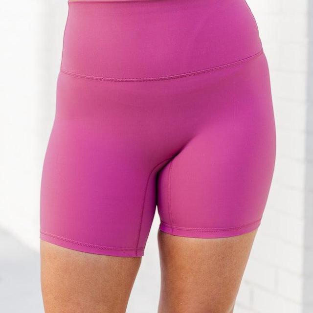 Pushing Forward Fuchsia Biker Shorts FINAL SALE Product Image