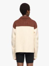 HOUSE' INTARSIA POLO SWEATER in neutrals | JW Anderson US  Product Image