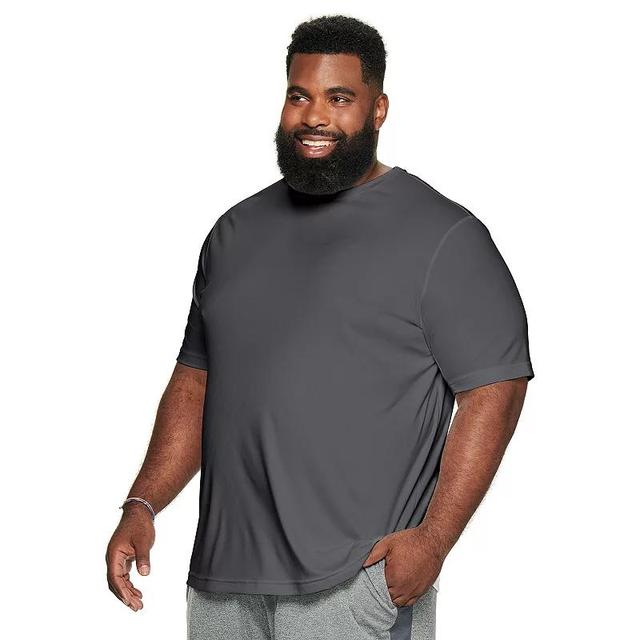 Big & Tall Tek Gear Dry Tek Tee, Mens Black Product Image