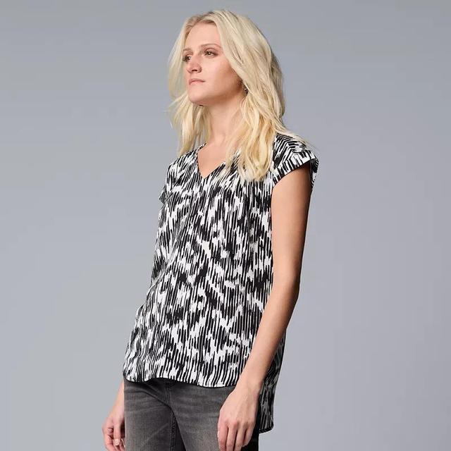 Womens Simply Vera Vera Wang V-Neck Top Product Image