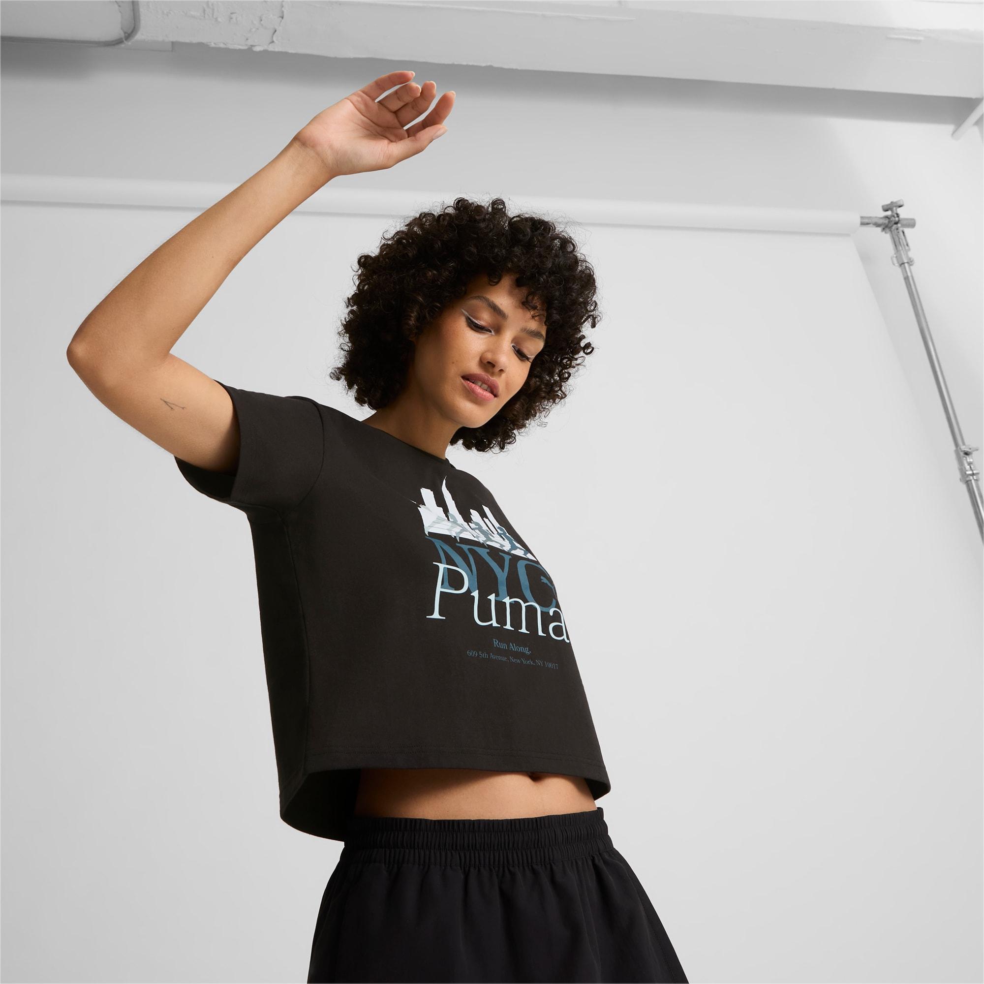 NYC Long Run Women's Cropped Tee Product Image