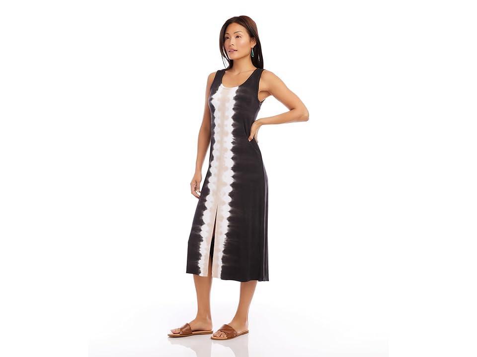 Karen Kane Tie Dye Scoop Neck Sleeveless Midi Dress Product Image