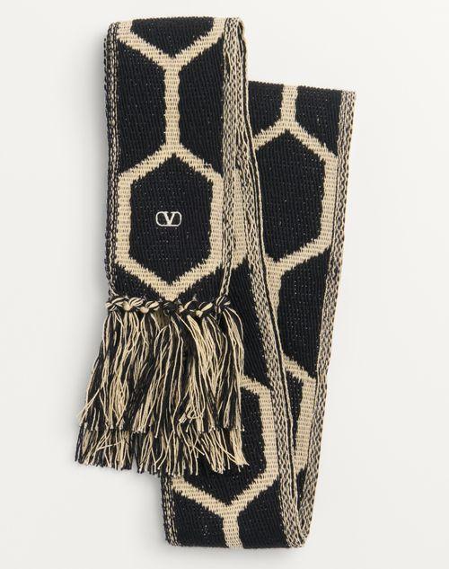 ANTIBES COTTON SCARF WITH FRINGE Product Image