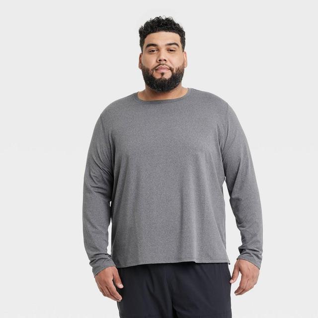 Mens Long Sleeve Performance T-Shirt - All In Motion Dark XXL Product Image