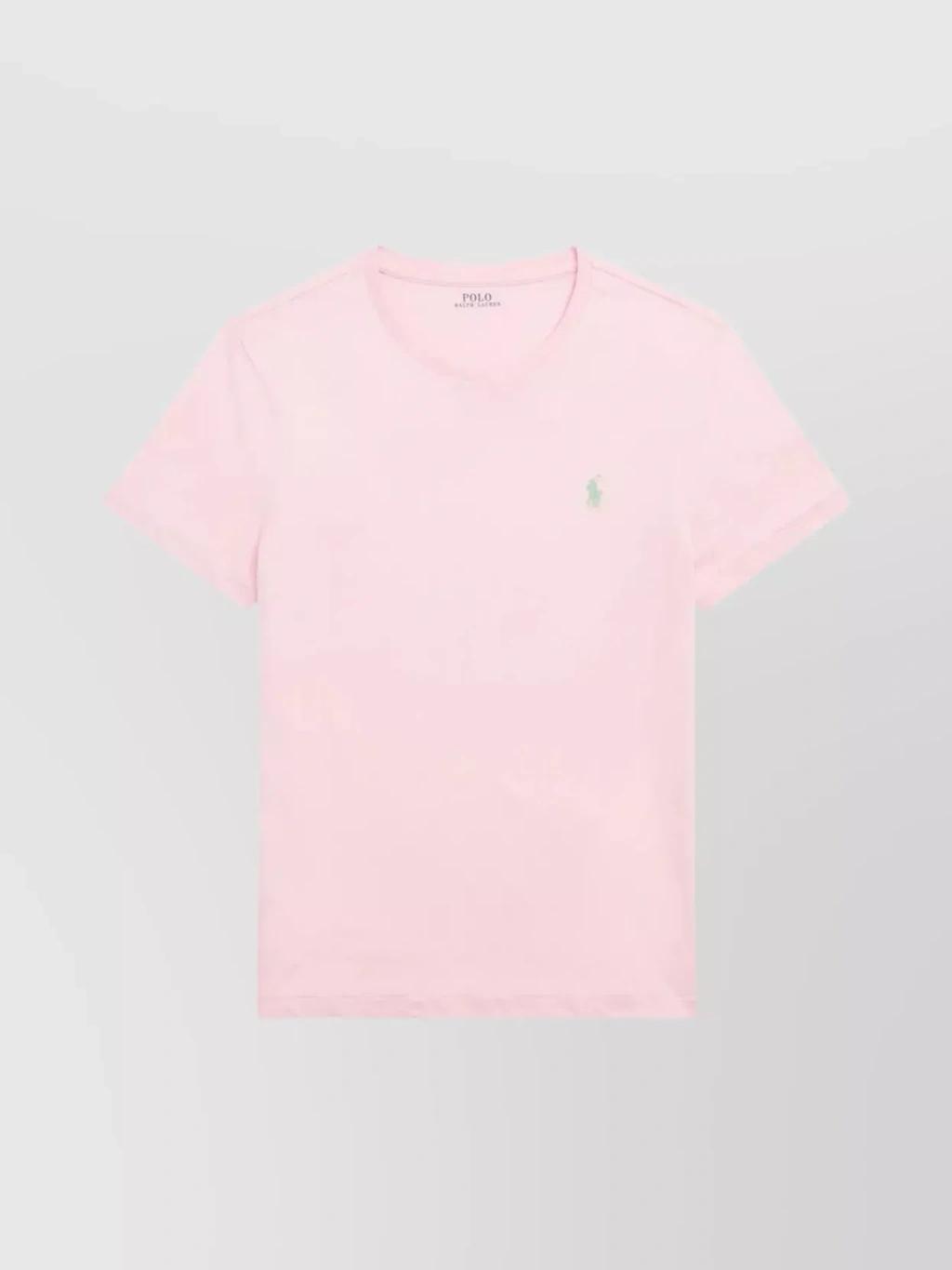 Polo Pony-embroidered Cotton T-shirt In Cream Product Image