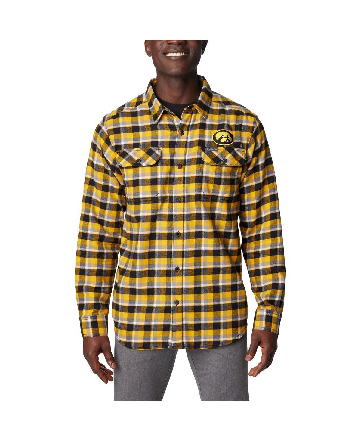 Columbia Iowa Hawkeyes Flare Gun Flannel Long Sleeve Shirt, Mens Product Image