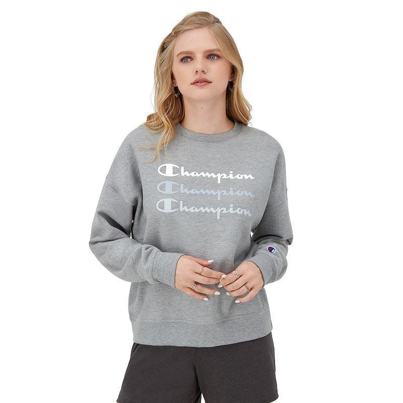 Womens Champion Powerblend Relaxed Crewneck Sweatshirt Product Image