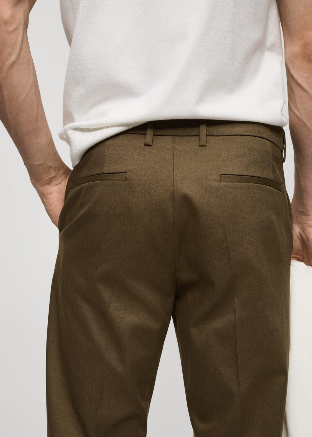 MANGO MAN - Slim fit chino trousers tobacco brownMen Product Image