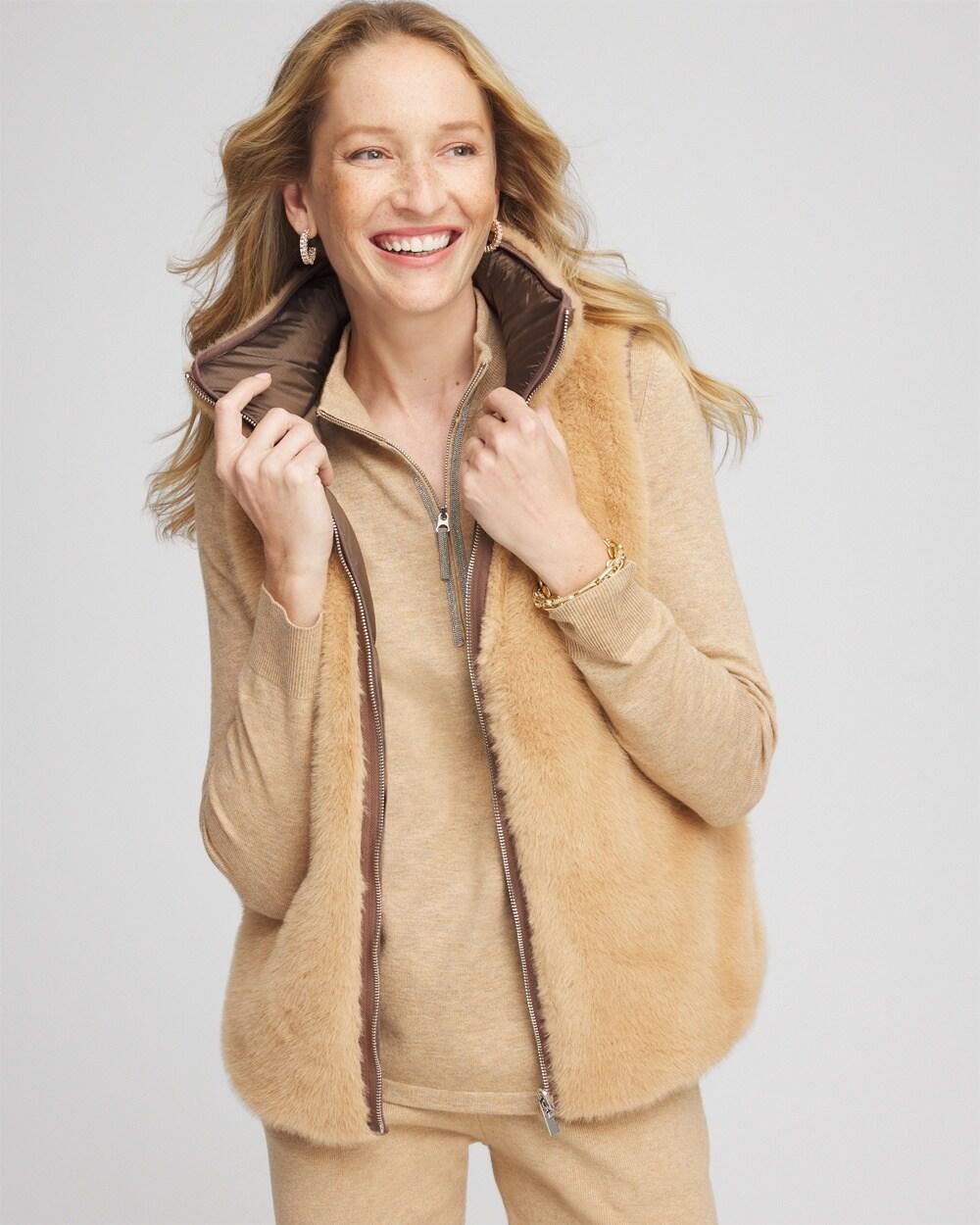 Zenergy® Reversible Faux-Fur Vest Product Image