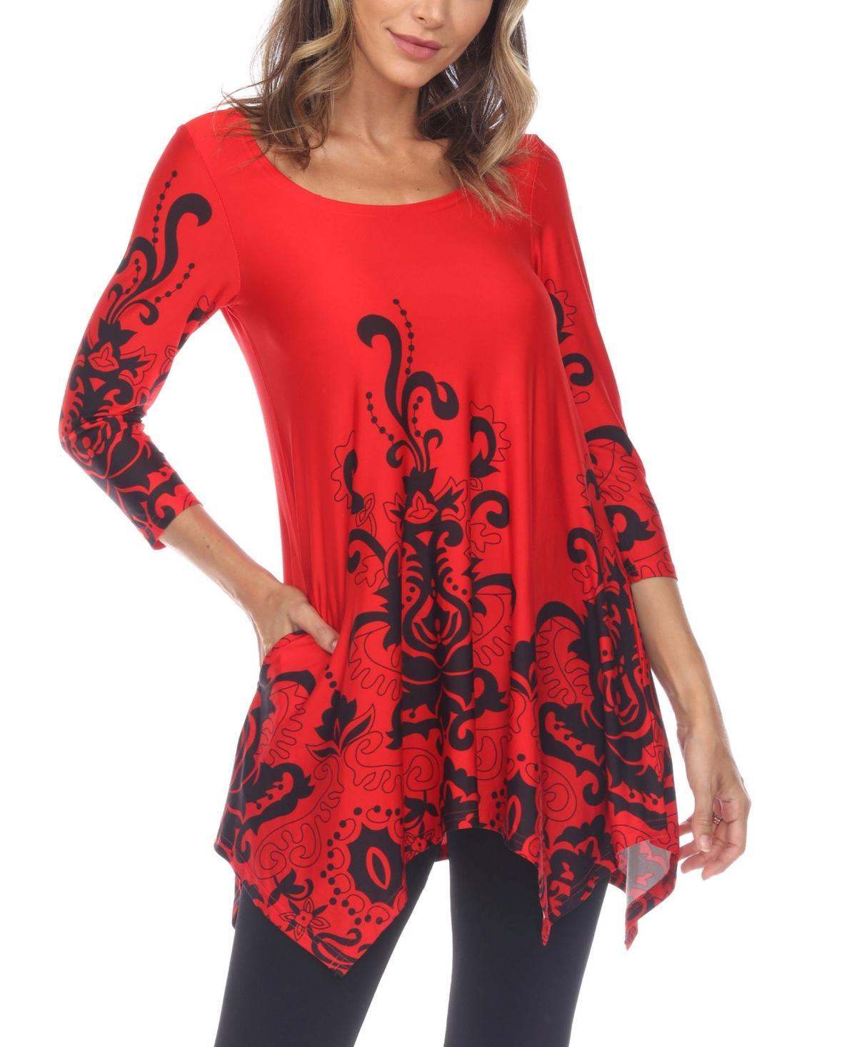 Womens White Mark Yanette Tunic Top Product Image