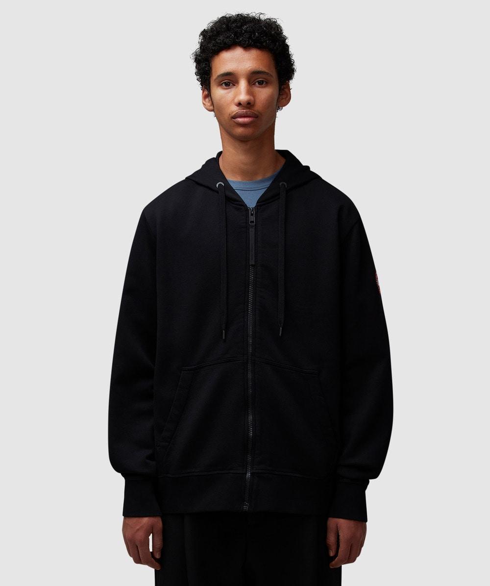 CANADA GOOSE Zipped Cotton Hoodie In Black Product Image