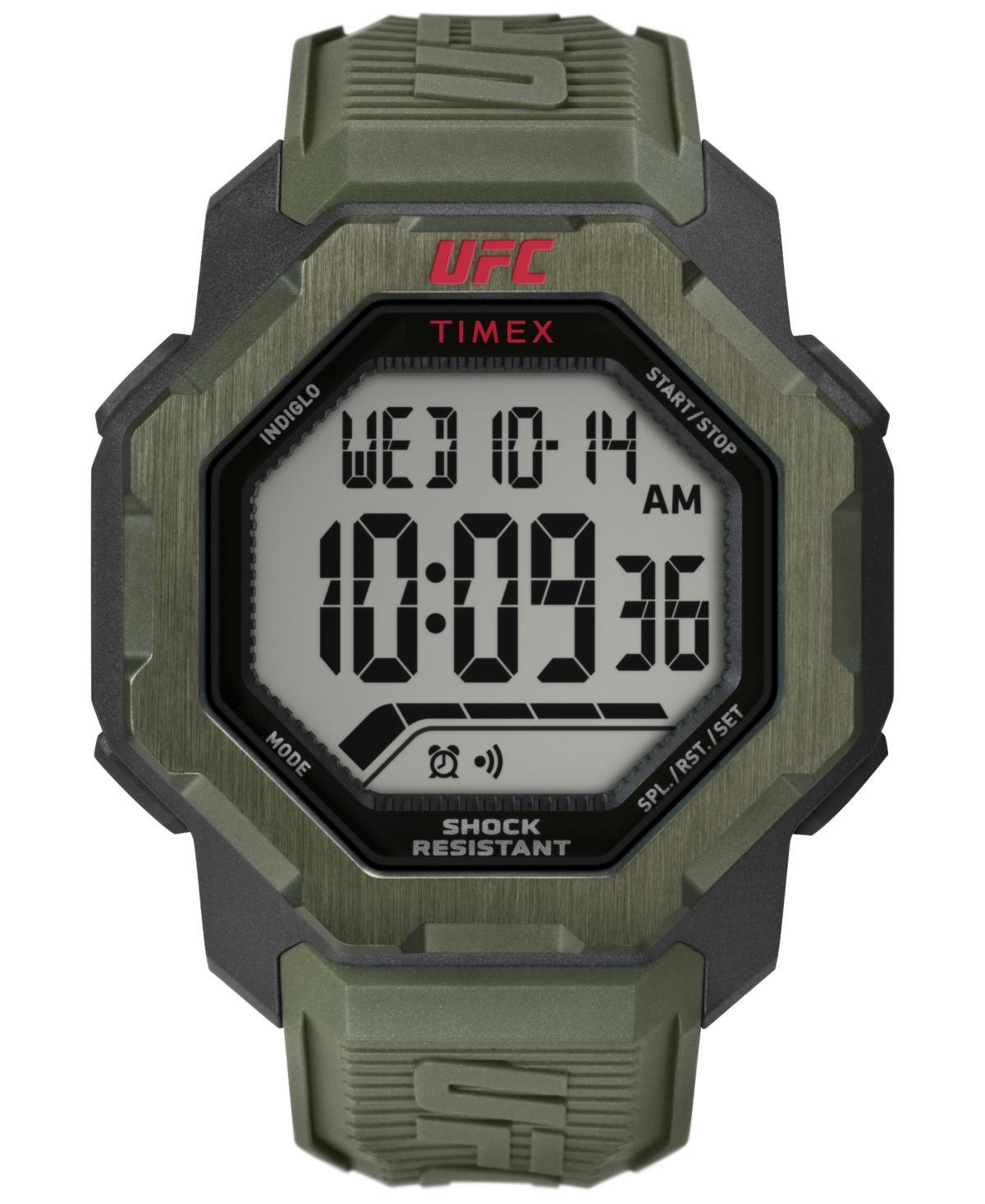 Timex Ufc Mens Knockout Digital Green Polyurethane Watch, 48mm - Green Product Image