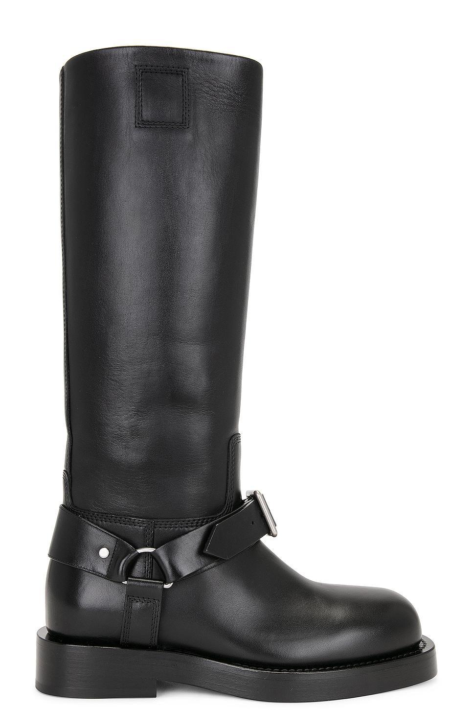 Womens Saddle Leather Knee-High Boots Product Image