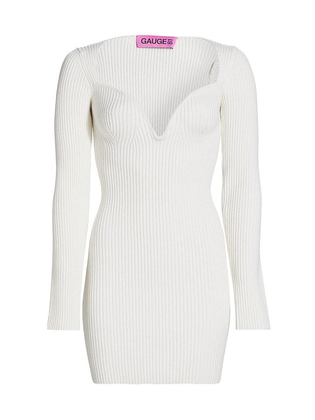 Womens Mija Rib-Knit Wool Minidress Product Image