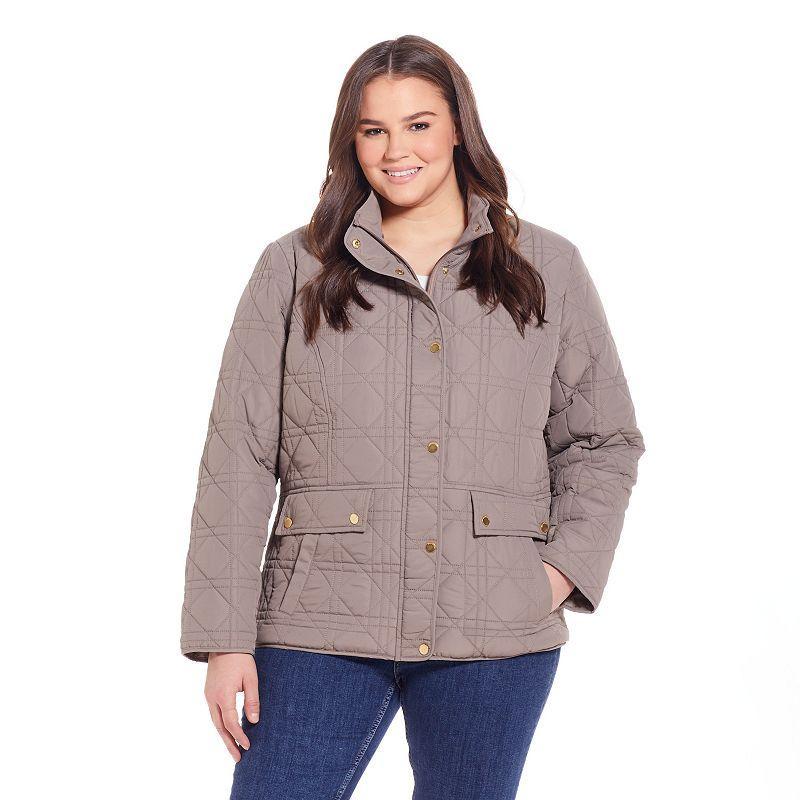 Coriandar Modern Quilted Barn Jacket - Women & Plus Product Image