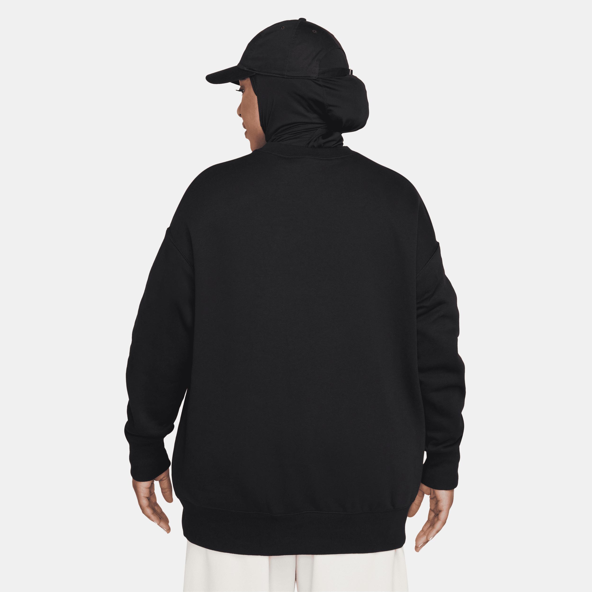 Nike NSW Fleece Crewneck Sweatshirt in Black. - size XXS (also in XS) Product Image