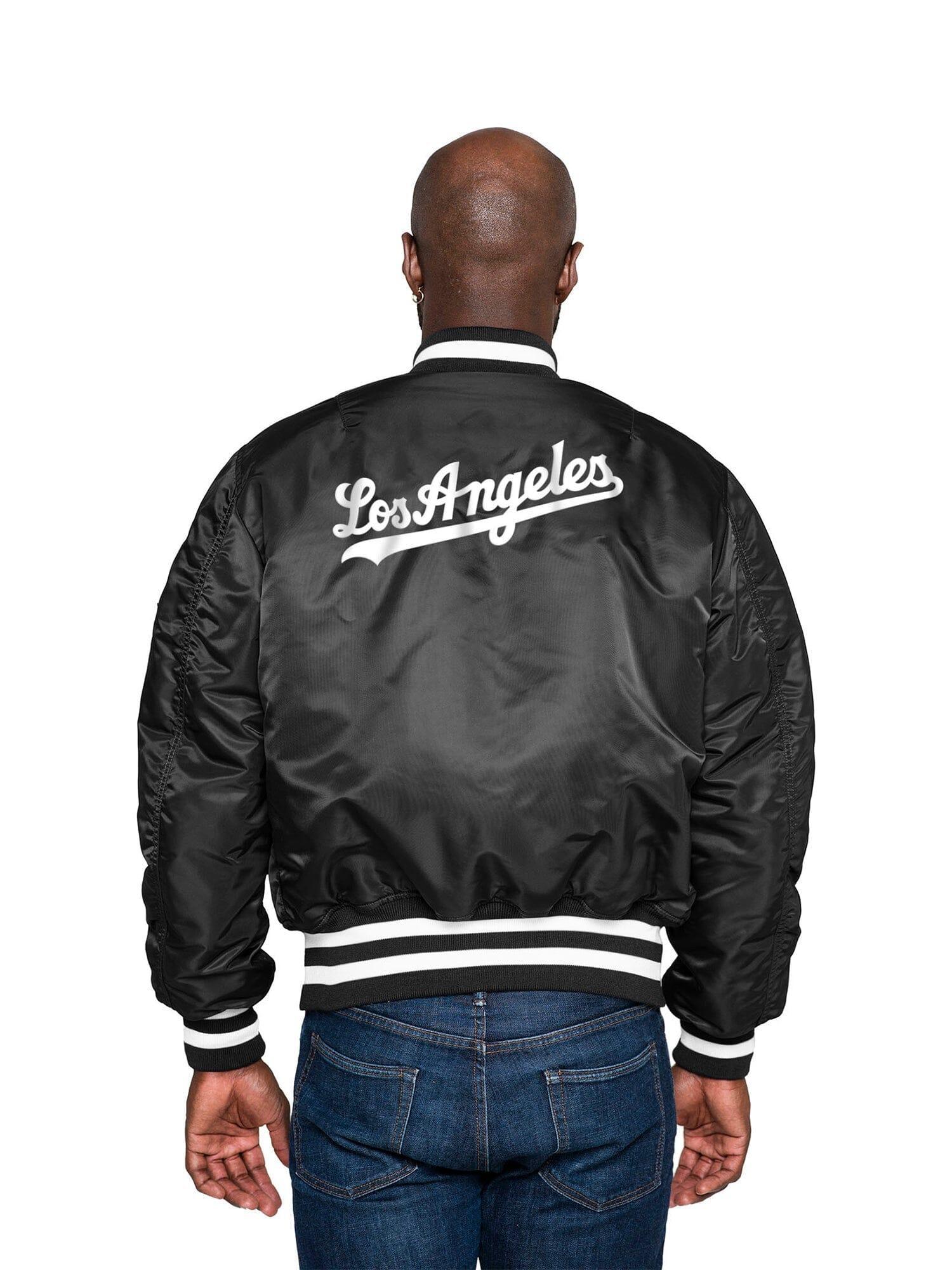 LOS ANGELES DODGERS X ALPHA X NEW ERA MA-1 BOMBER JACKET Product Image