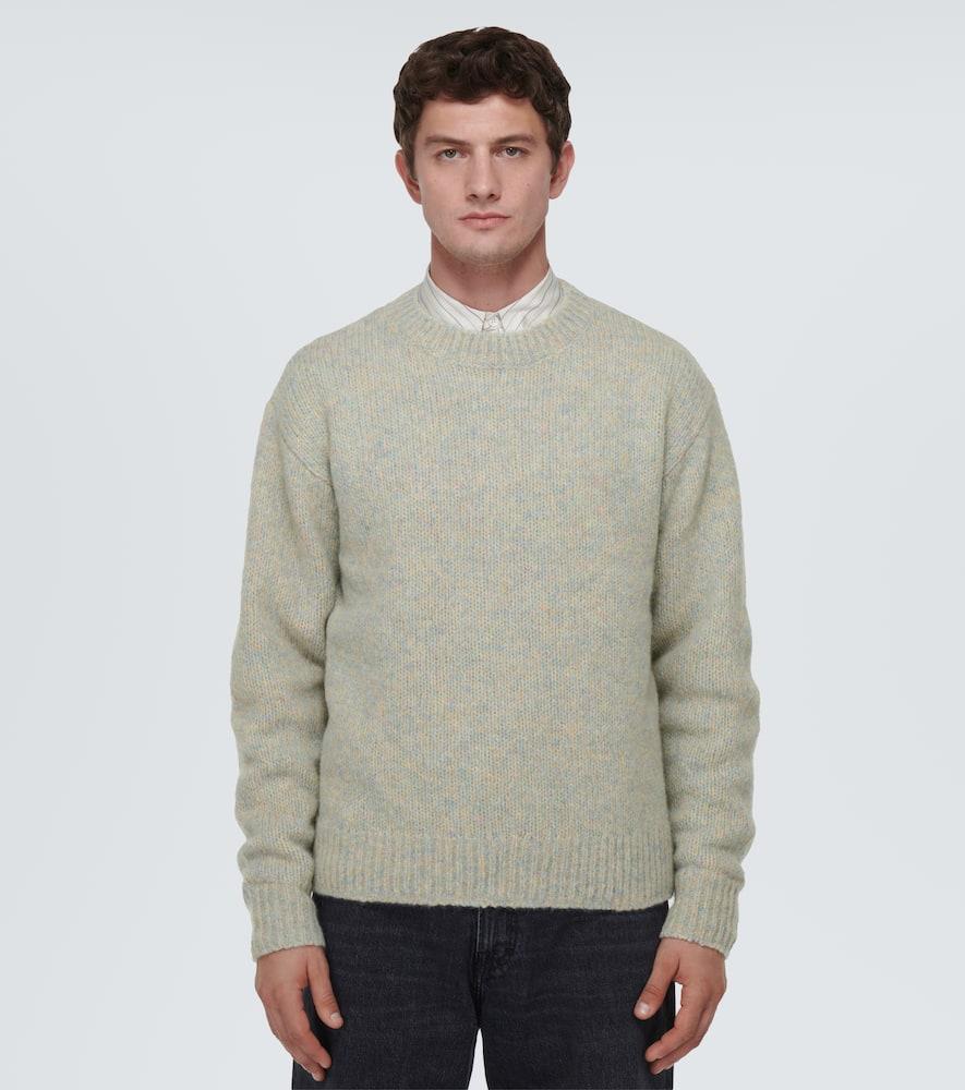 Wool-blend Sweater In 514 Light Blue Product Image