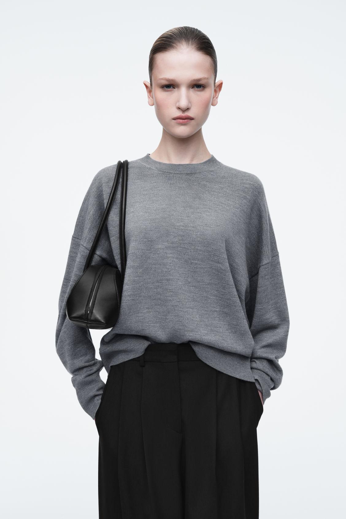 MERINO WOOL CREW-NECK JUMPER Product Image