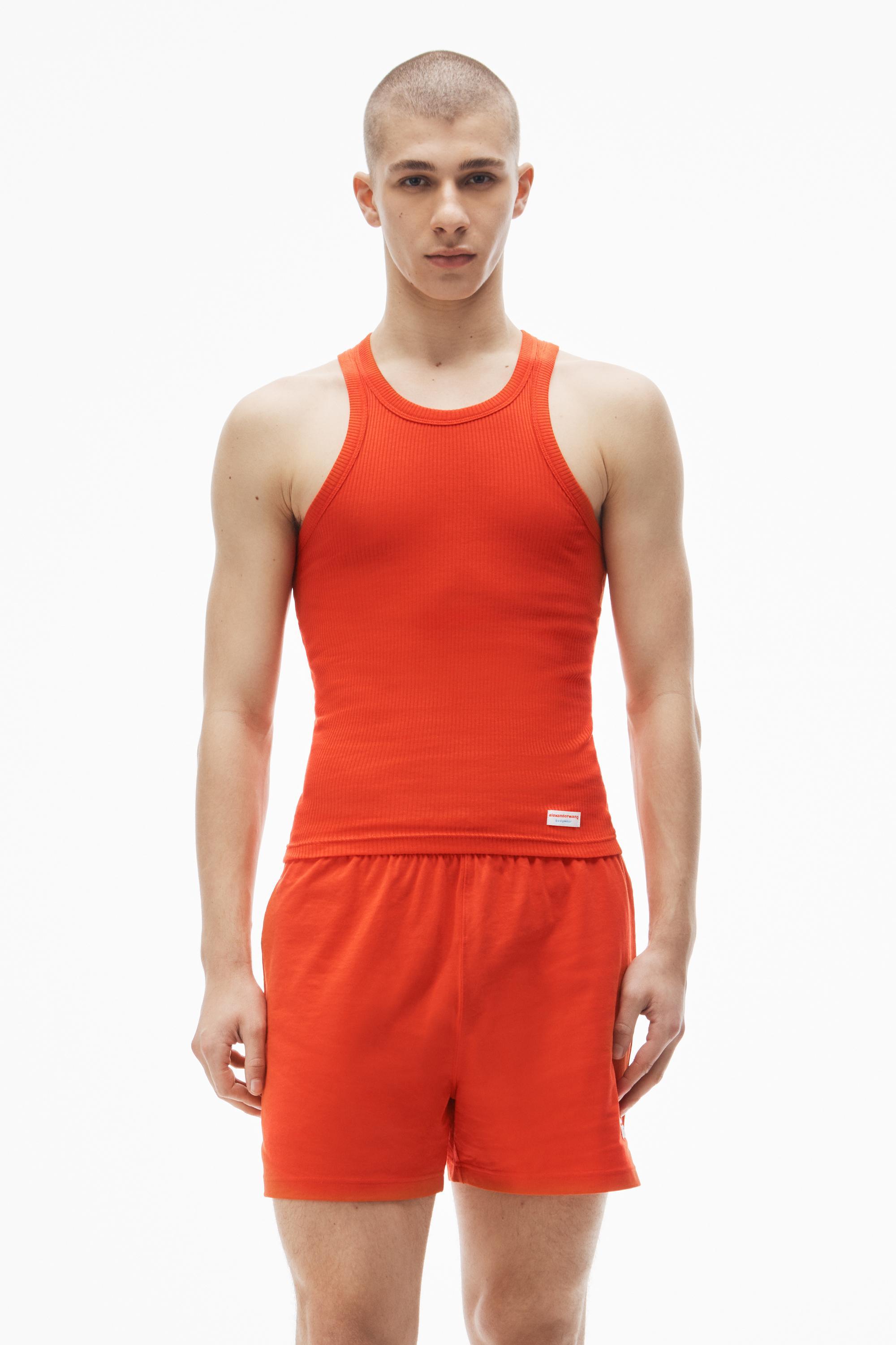 Men's Tank In Ribbed Cotton Jersey Product Image