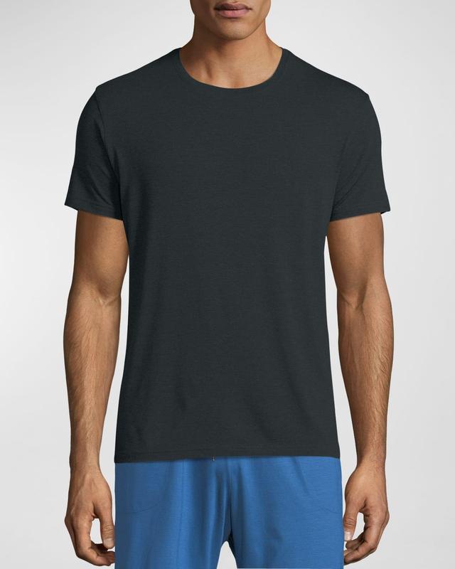 Mens Marl Crewneck Short-Sleeve Knit Tee Product Image