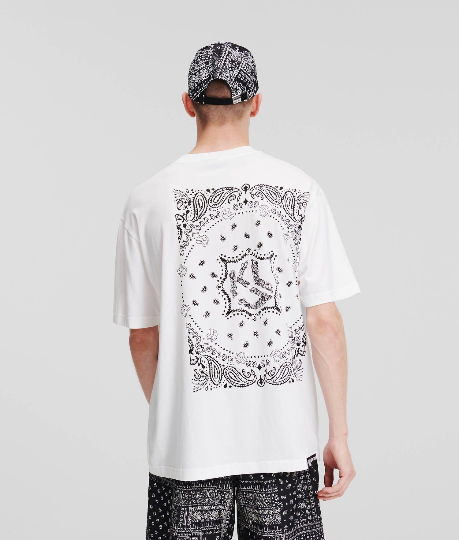 KLJ BANDANA-PRINT T-SHIRT product image