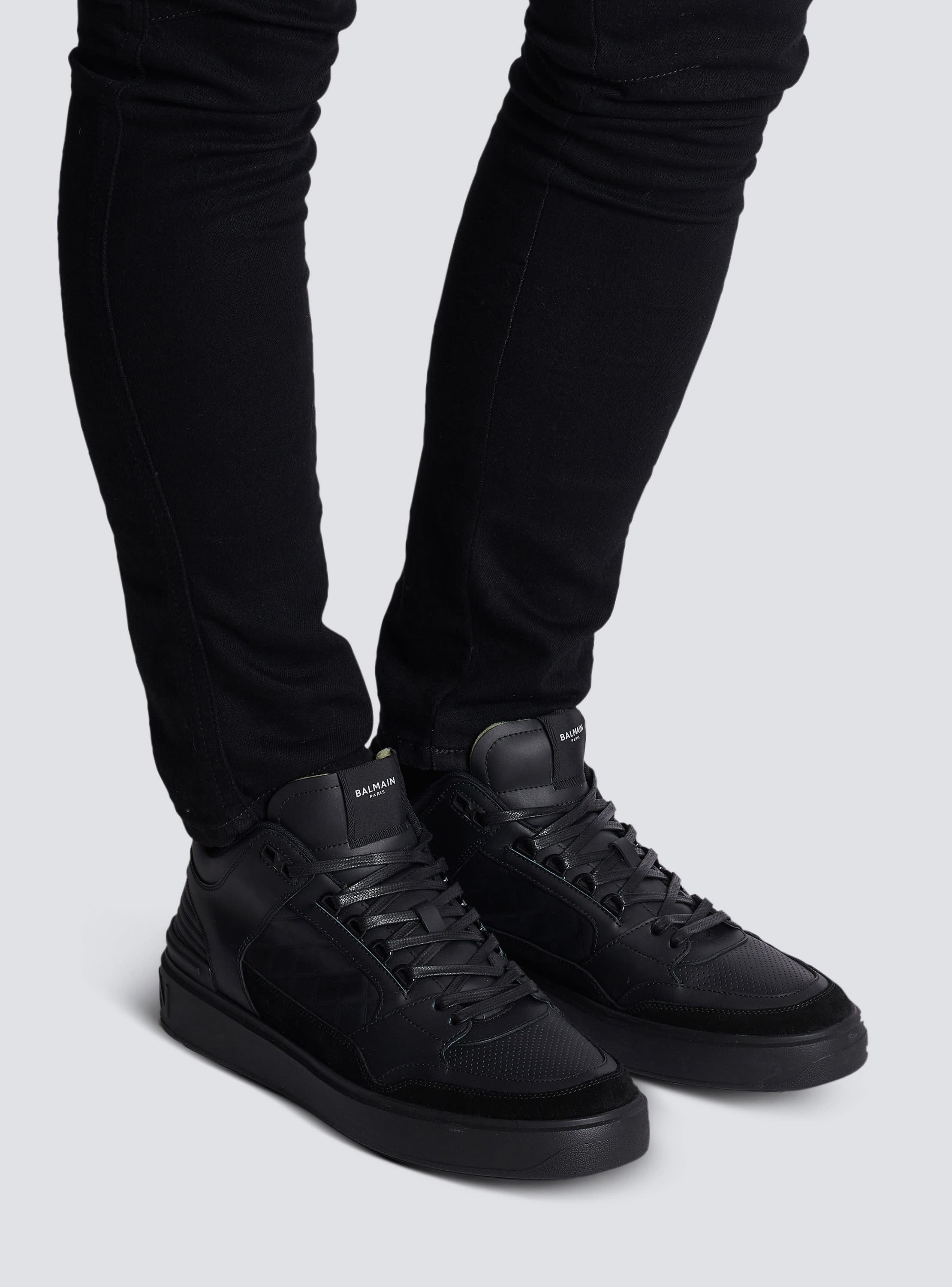 B-Court mid-top leather sneakers Product Image