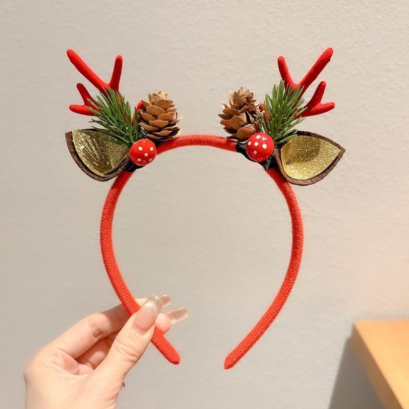 Christmas Deer Horn Hair Clip / Party Headband (Various Designs) Product Image