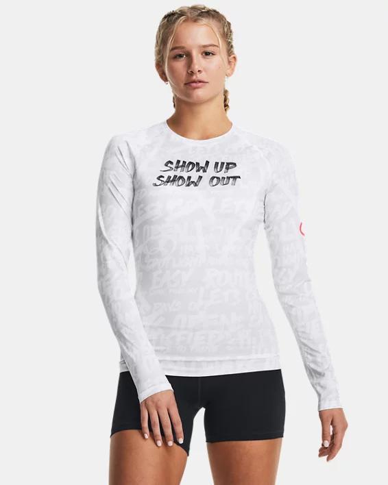 Women's HeatGear® Message Compression Long Sleeve Product Image